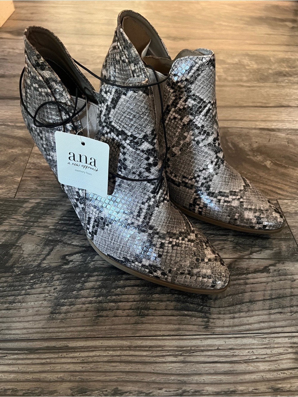 Snakeskin Booties